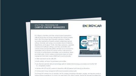 Utility Bill Processing for Campus Energy Managers