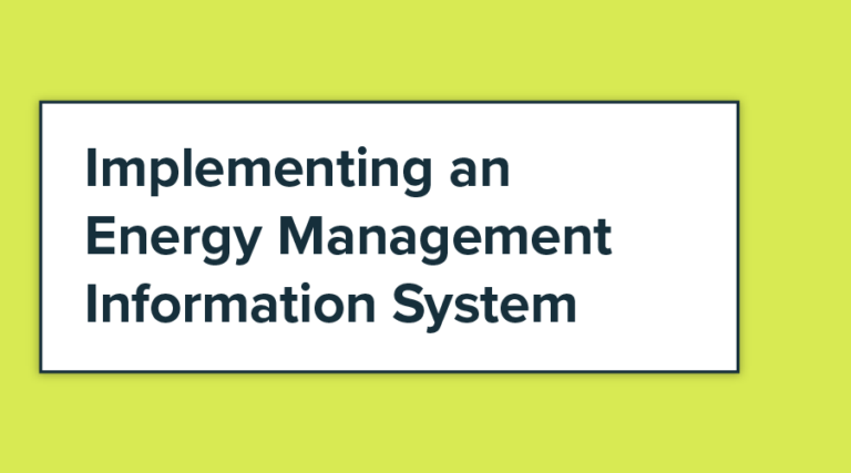 Implementing an Energy Management Information System