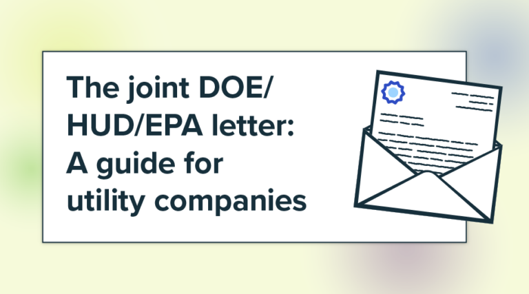 The joint DOE/HUD/EPA letter: A guide for utility companies