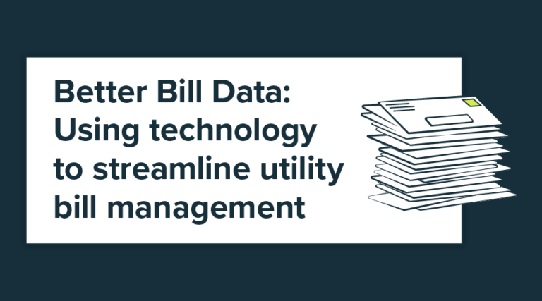 Better Bill Data: Using technology to streamline utility bill management