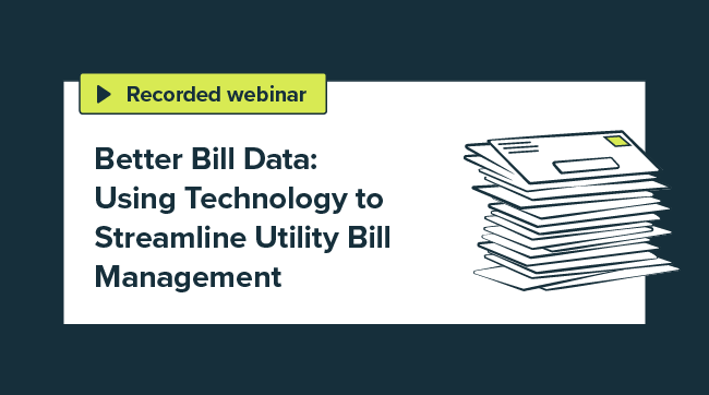 Better Bill Data: Using Technology to Streamline Utility Bill Management