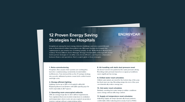 12 Proven Energy Saving Strategies for Hospitals
