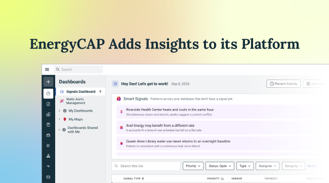 EnergyCAP Adds Insights to its Energy Management Platform as Customers Report 3x More Value Than They Pay