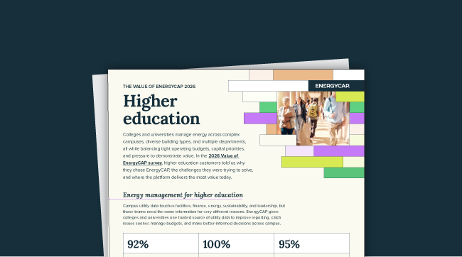 The value of EnergyCAP 2026 report: higher education